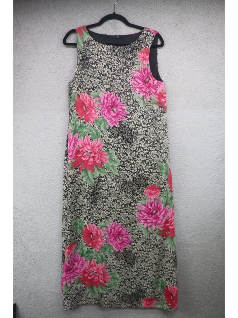 Virgo Sleeveless Floral Maxi Dress-Size 12-Preppy-Whimsigoth